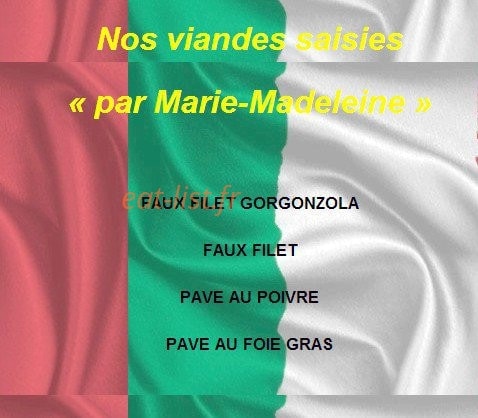 Chez Toni — carte page 8