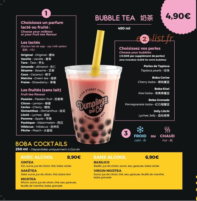 Dumplings and Co — carte page 3