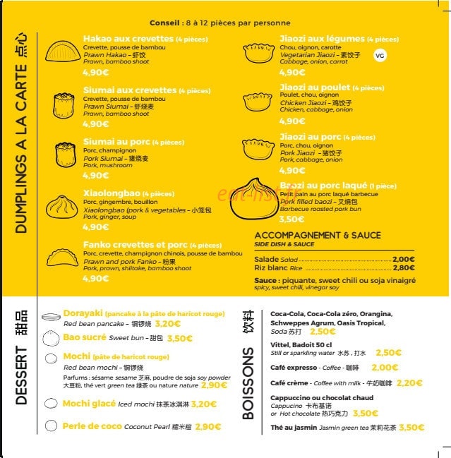 Dumplings and Co — carte page 4