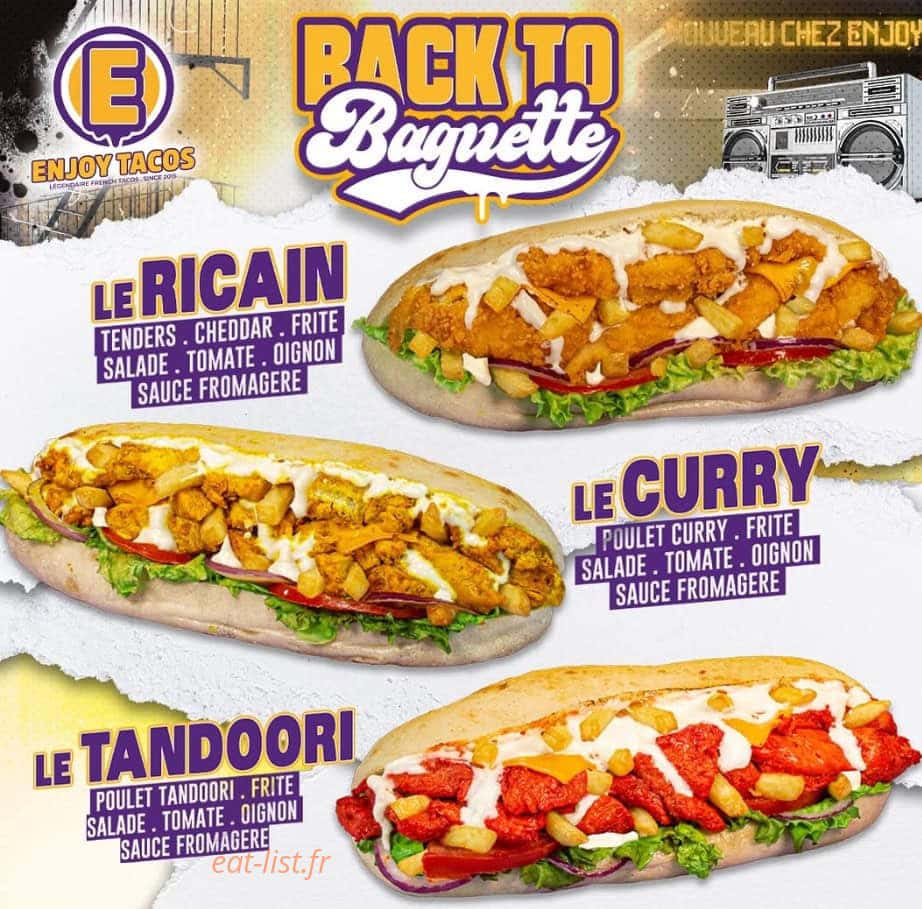 Enjoy Tacos — carte page 1