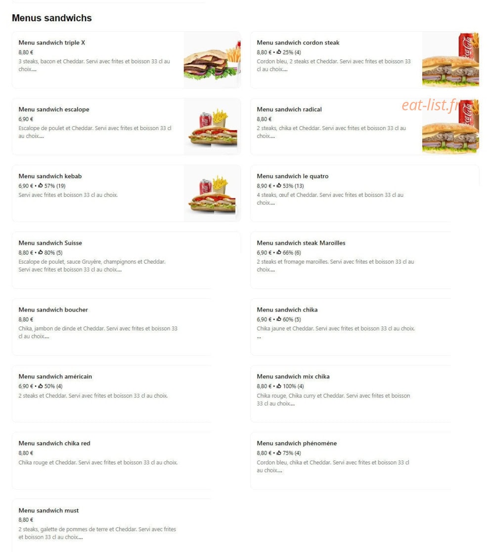Pizza Service — carte page 6