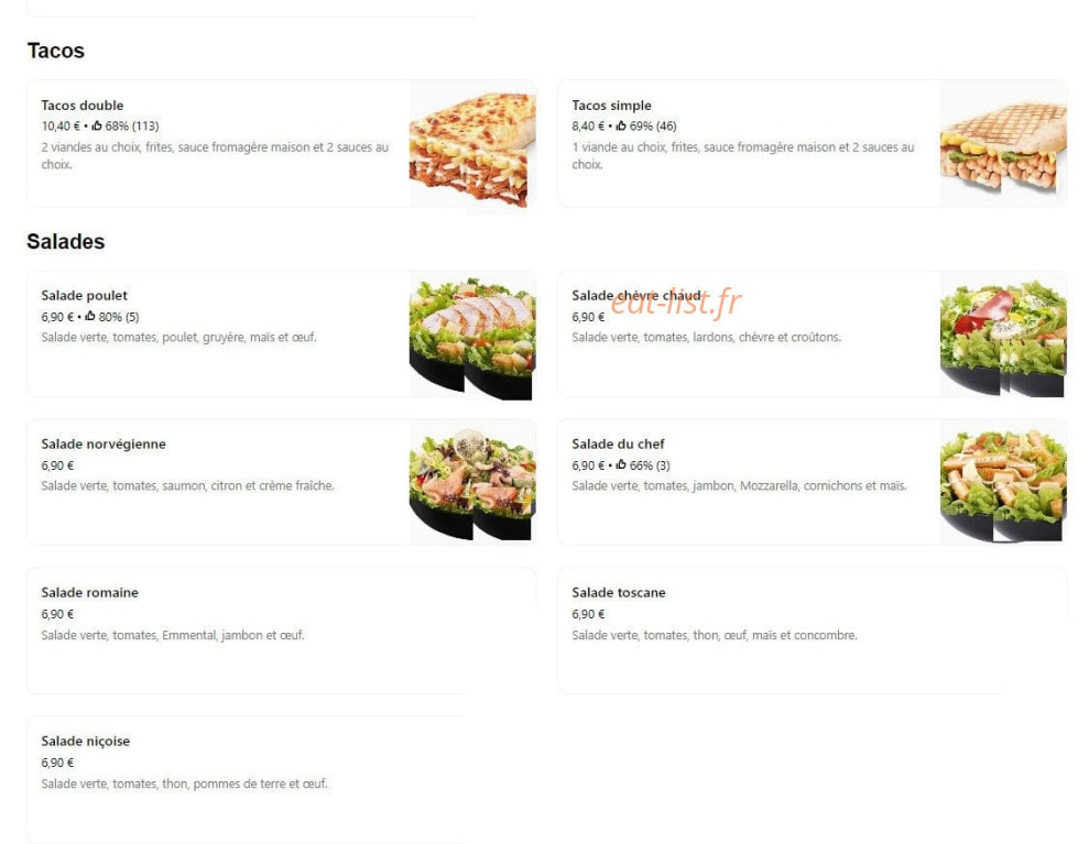 Pizza Service — carte page 11