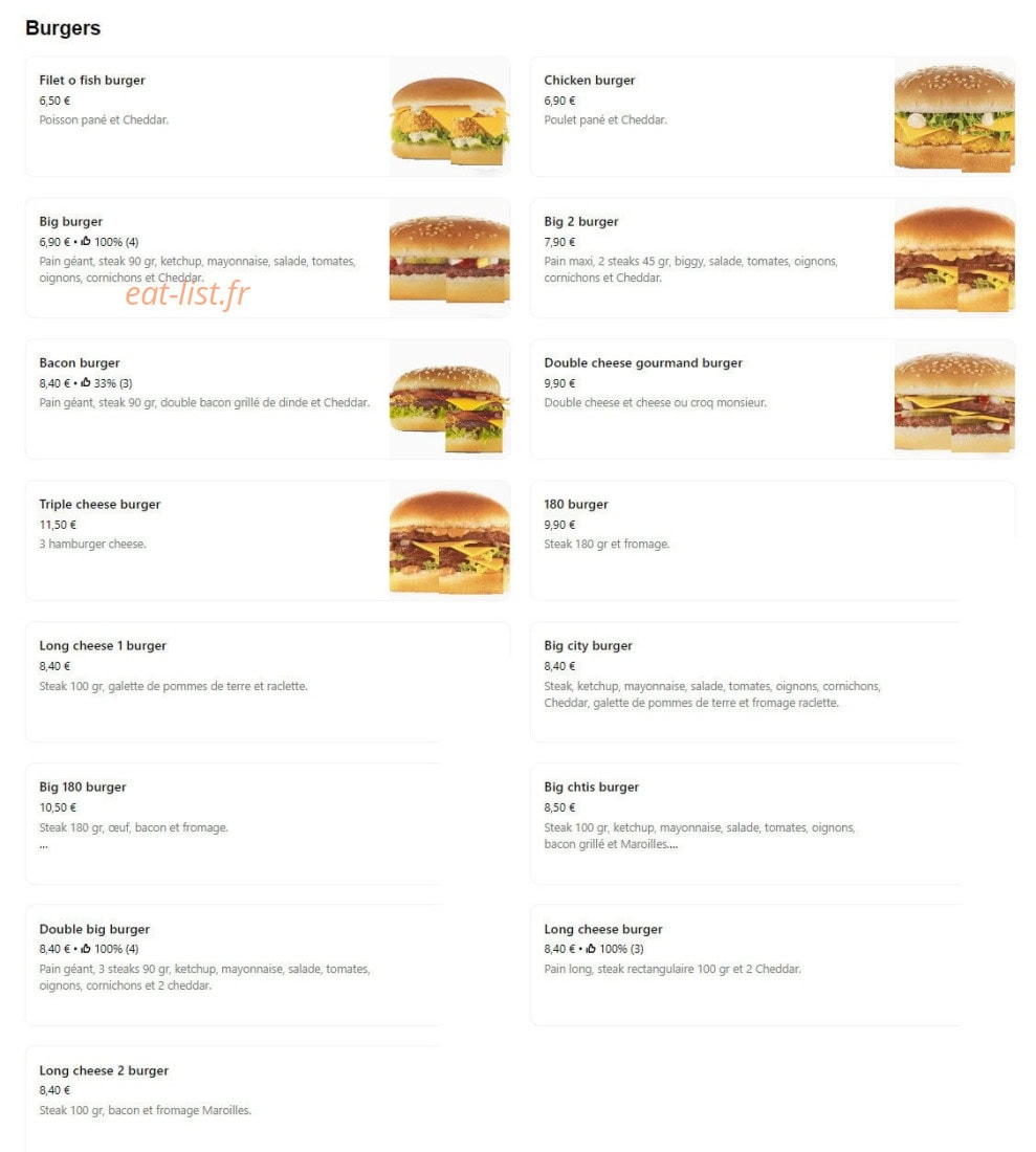 Pizza Service — carte page 9