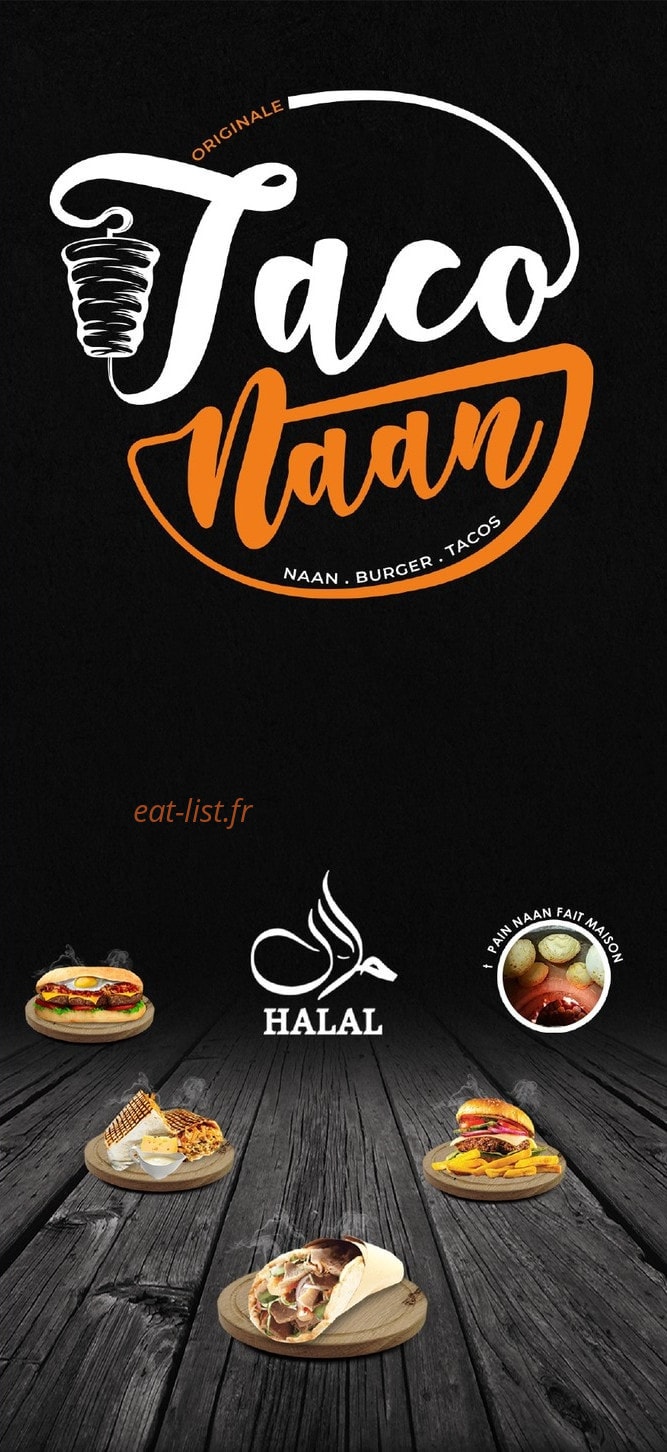 Taco’Naan — carte page 1