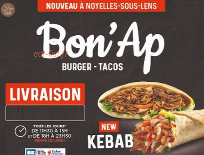 Bon'ap — carte page 1