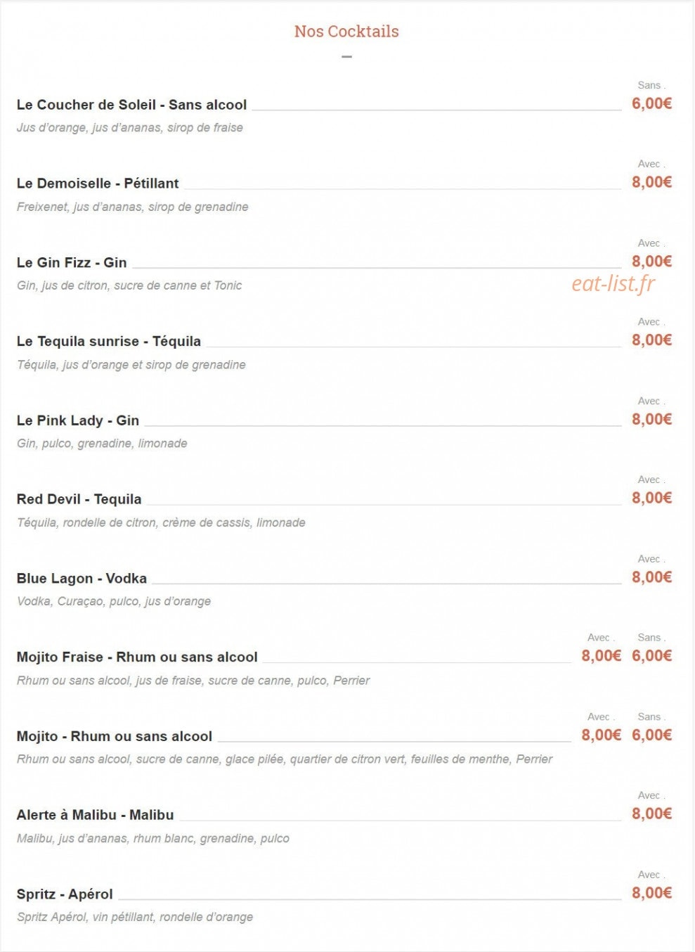 Black Bull Pub — carte page 12