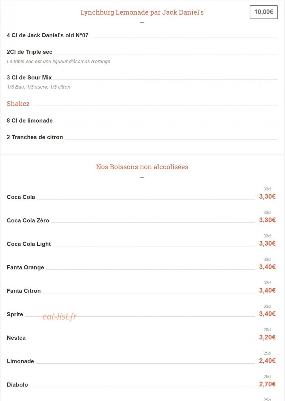 Black Bull Pub — carte page 13