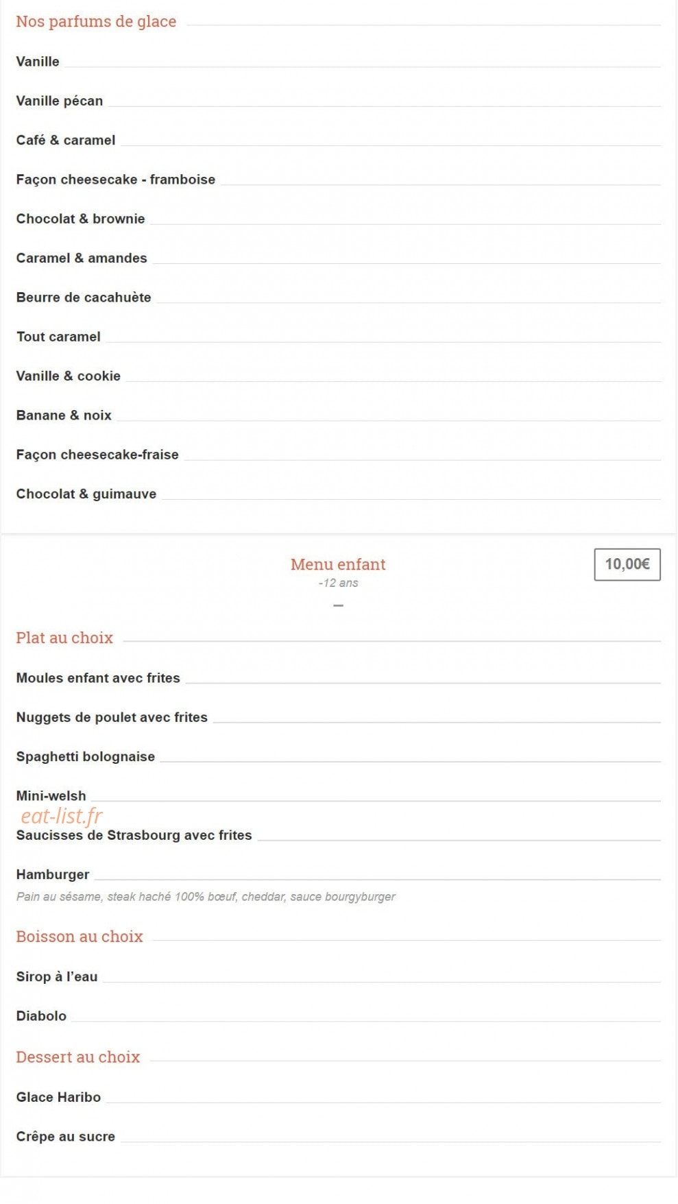 Black Bull Pub — carte page 9