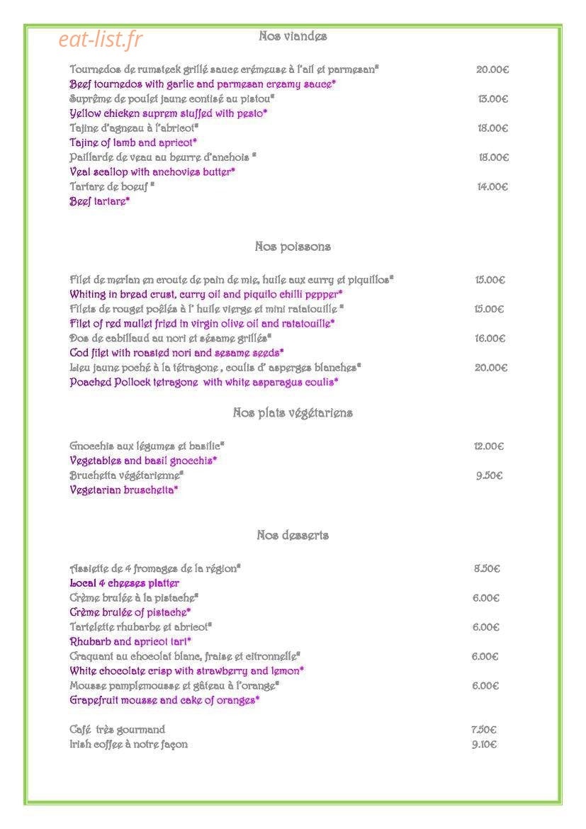 Cap resto — carte page 2