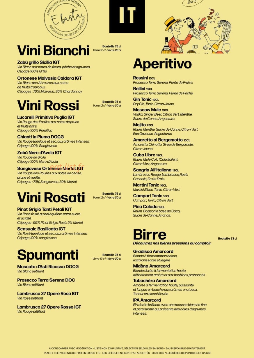 IT - Italian Trattoria — carte page 3
