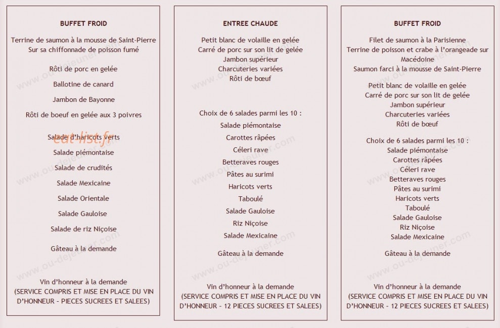 La Coquelloise — carte page 1