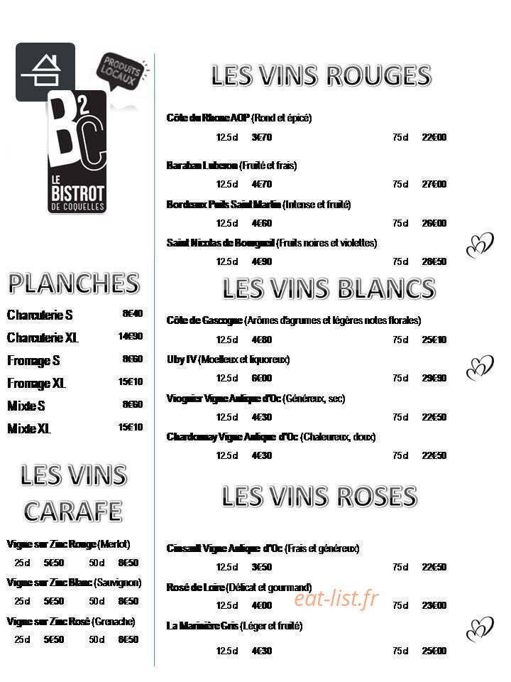 Le Bistrot De Coquelles — carte page 6