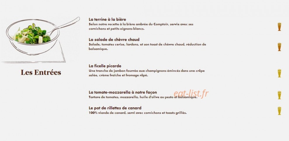 Le Comptoir du Malt — carte page 5
