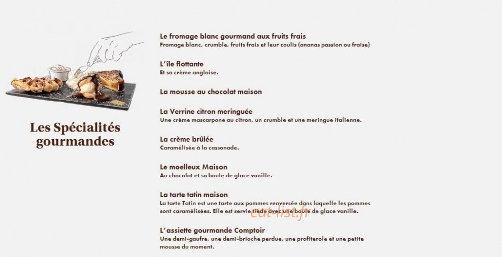 Le Comptoir du Malt — carte page 20