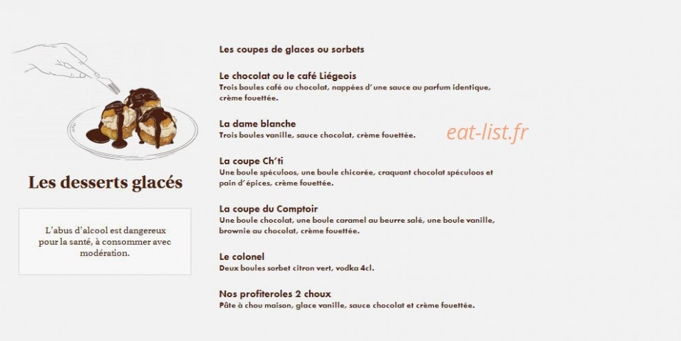 Le Comptoir du Malt — carte page 19