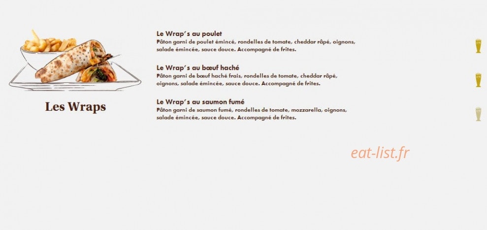 Le Comptoir du Malt — carte page 13