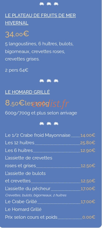 Le Blanc Nez — carte page 7