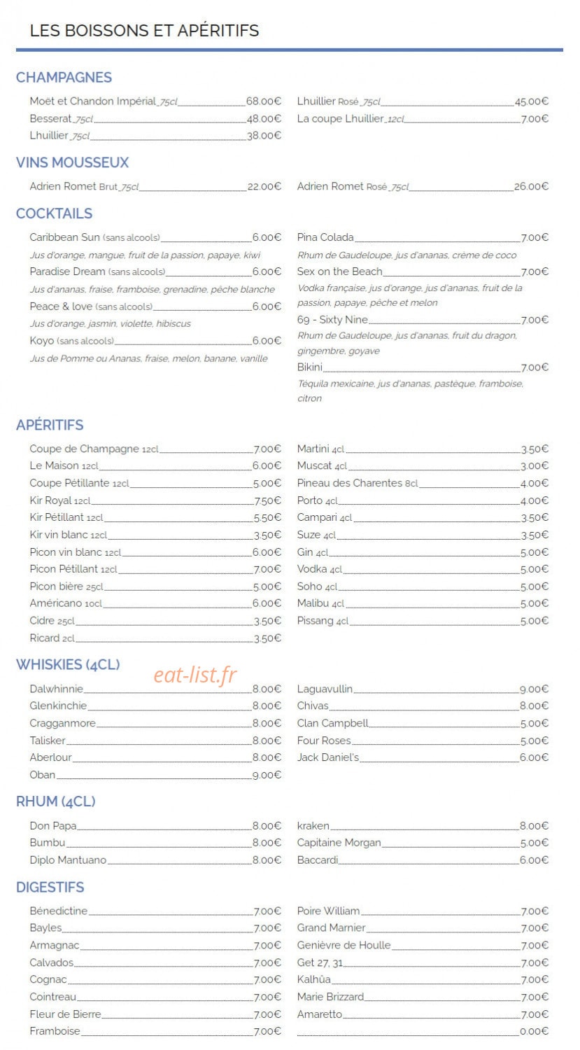 Le Blanc Nez — carte page 10