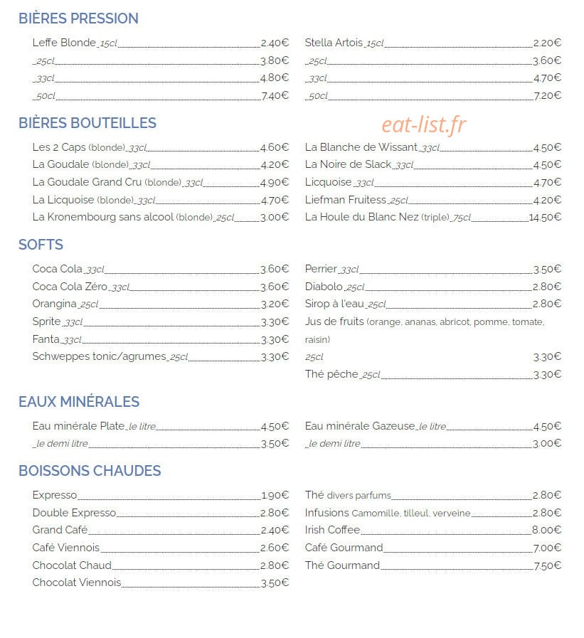 Le Blanc Nez — carte page 11