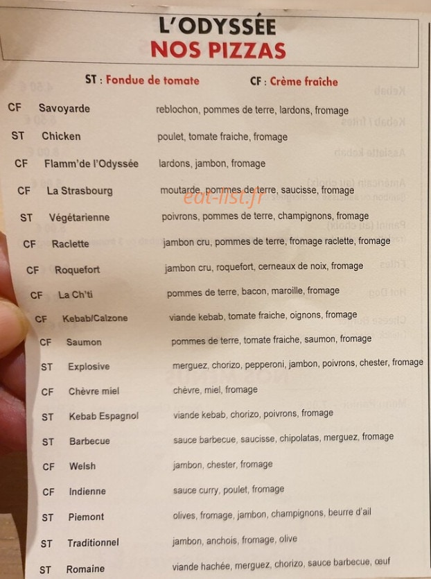 L'Odyssée — carte page 1