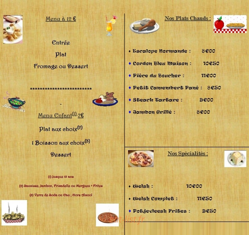 Au vieux Jack — carte page 1