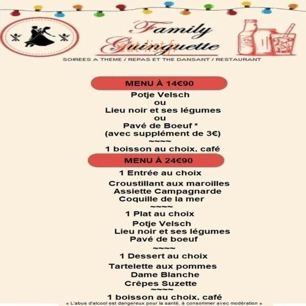 Family Guinguette — carte page 1