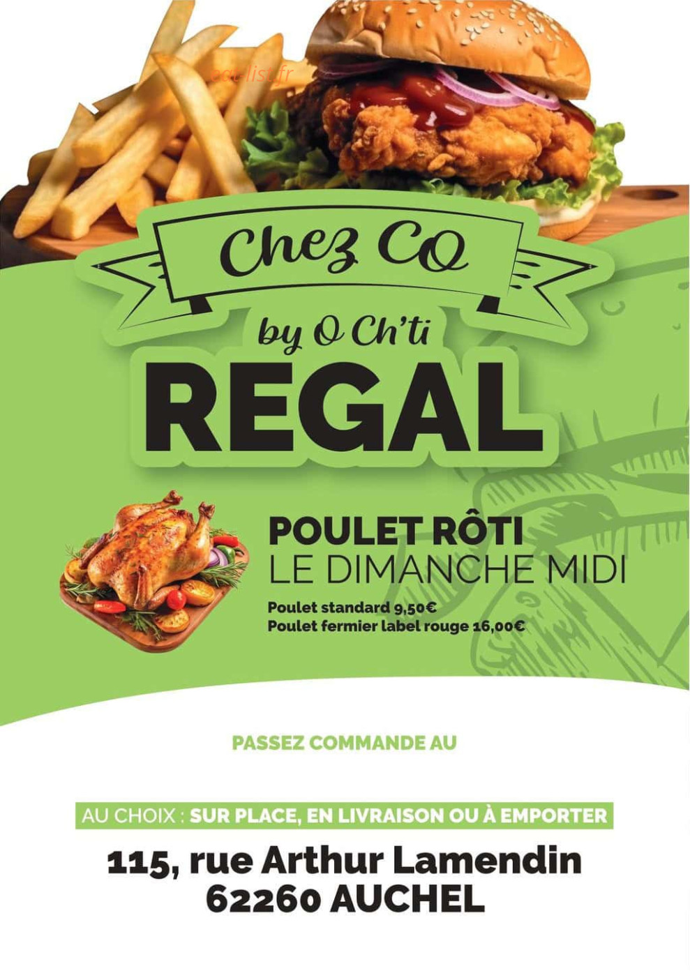 Chez Co By O'Chti Regal — carte page 1