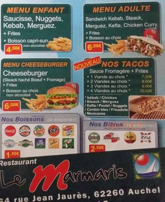 Le Marmaris — carte page 3