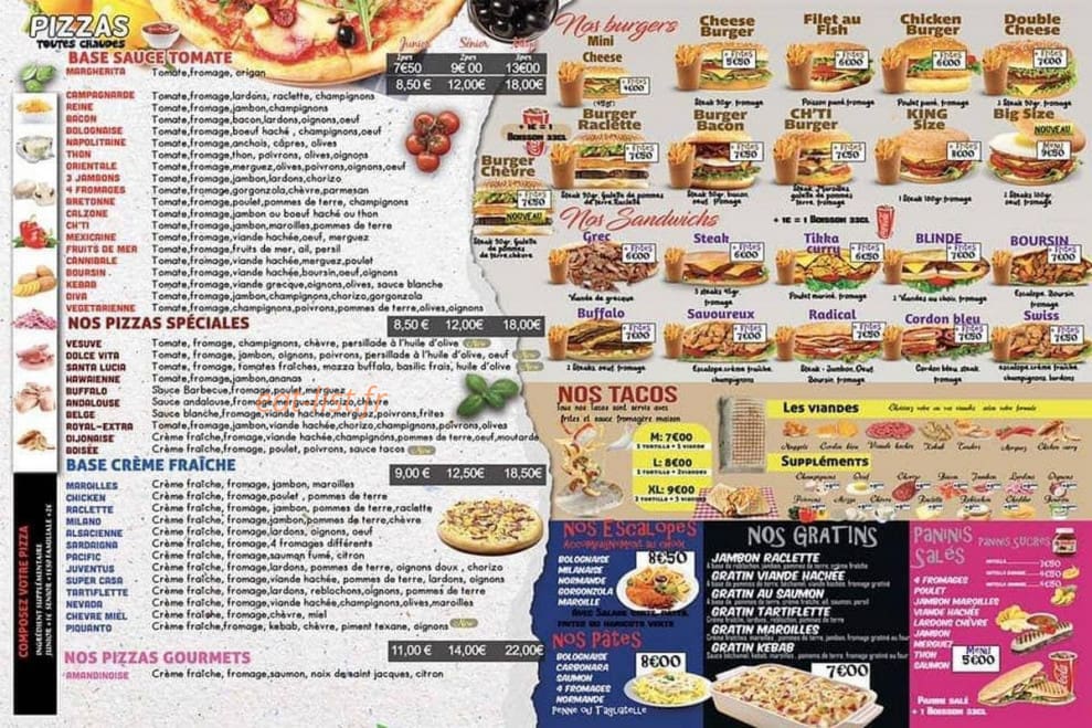 Express pizza — carte page 2