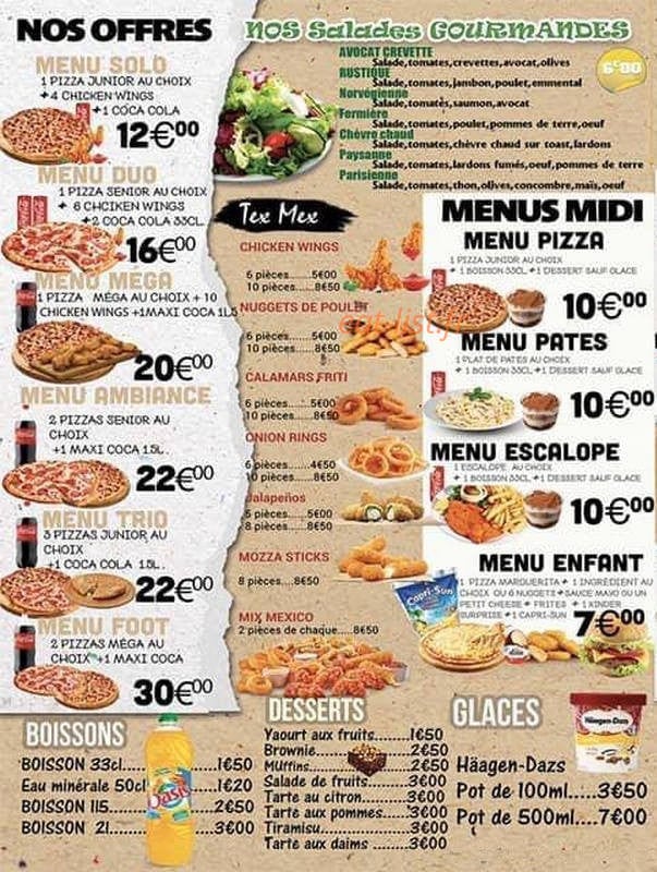 Express pizza — carte page 3