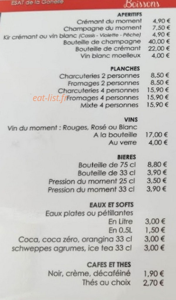 La brasserie de Noewe — carte page 2