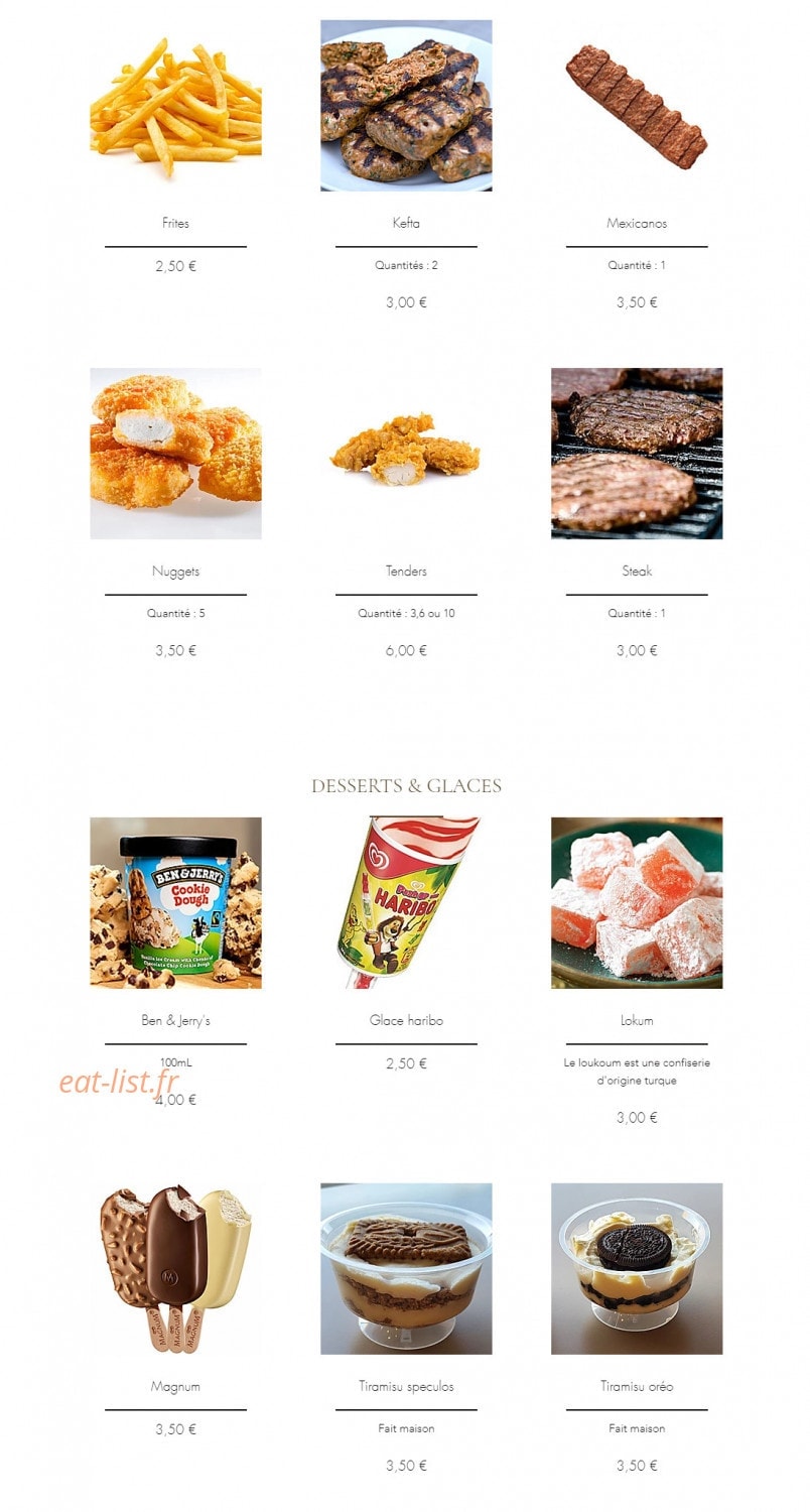 My Kebab — carte page 2