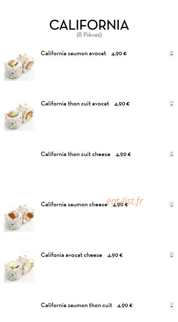 Restaurant Luxe — carte page 9