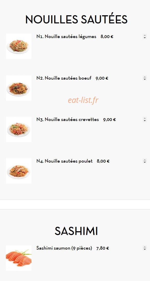 Restaurant Luxe — carte page 7