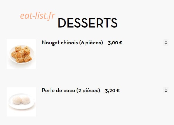 Restaurant Luxe — carte page 10