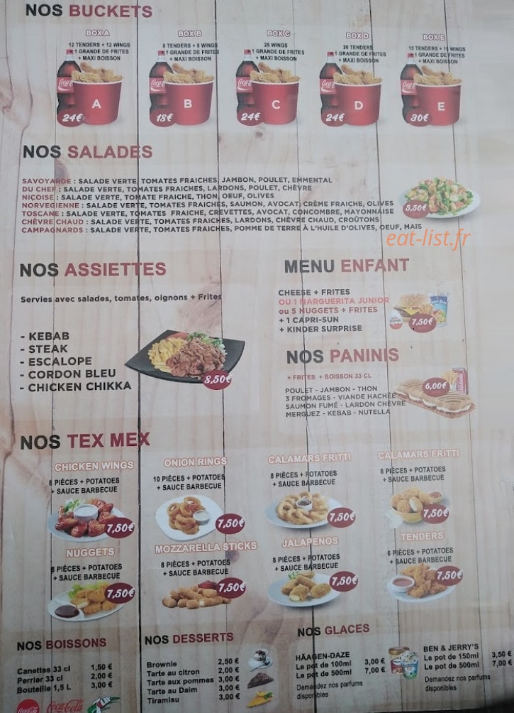 Bueno Pizza — carte page 4