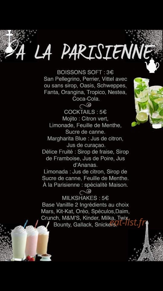 A La Parisienne — carte page 2