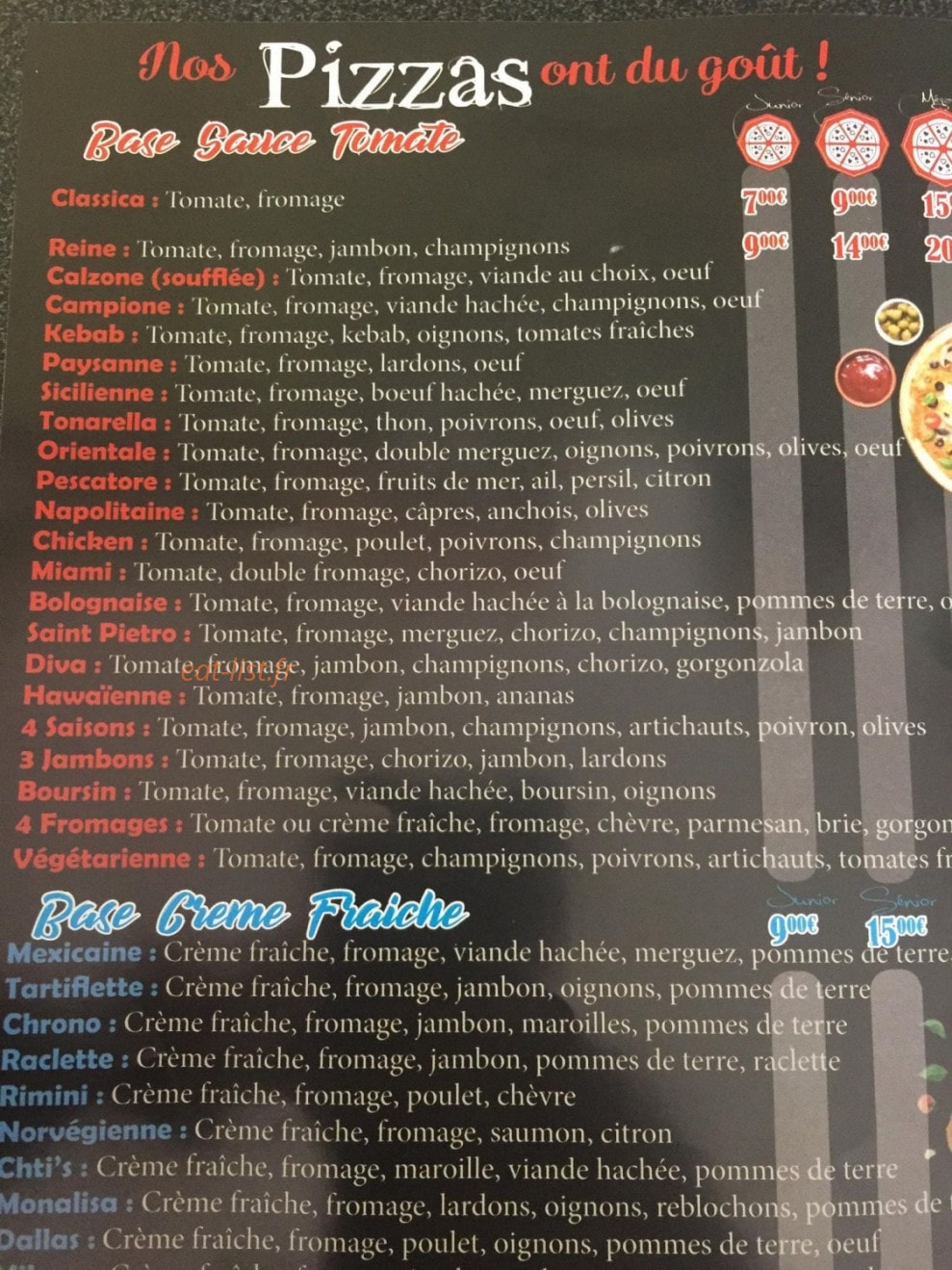 Chrono pizza — carte page 6
