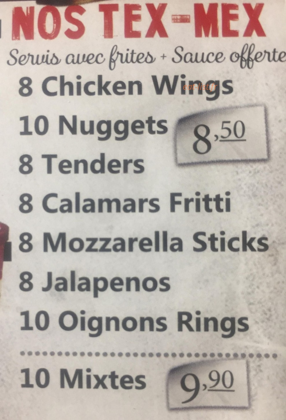 Chrono pizza — carte page 2