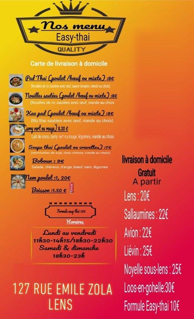 Easy thai — carte page 2