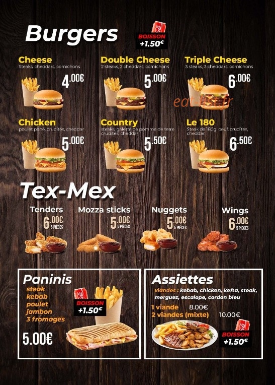 Extra Food — carte page 5