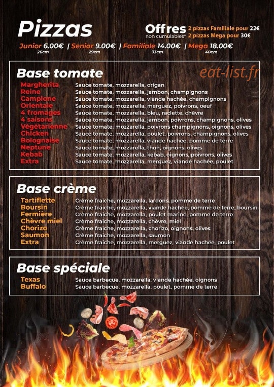 Extra Food — carte page 2