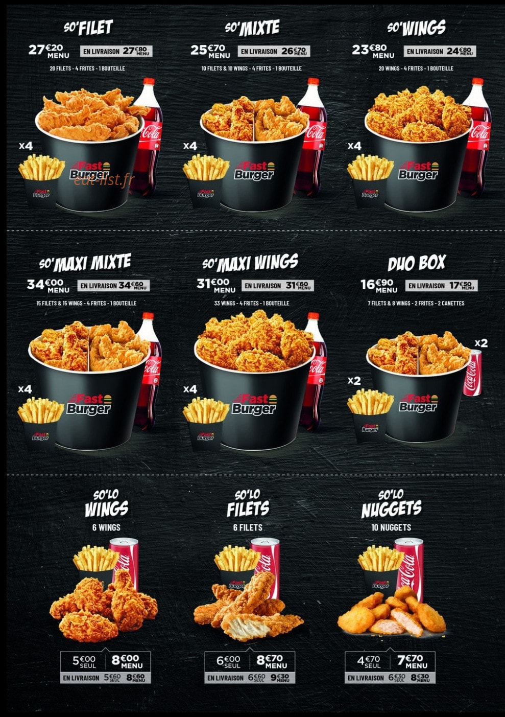Fast Burger — carte page 5