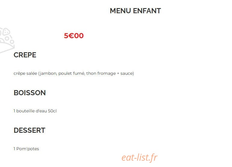 Fête à Crêpe — carte page 6