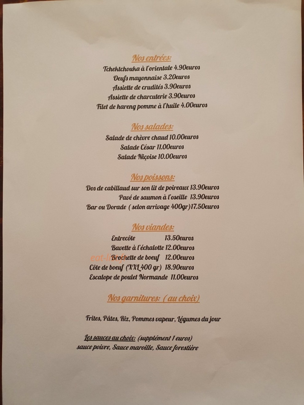Hôtel Le Paris Brest — carte page 1