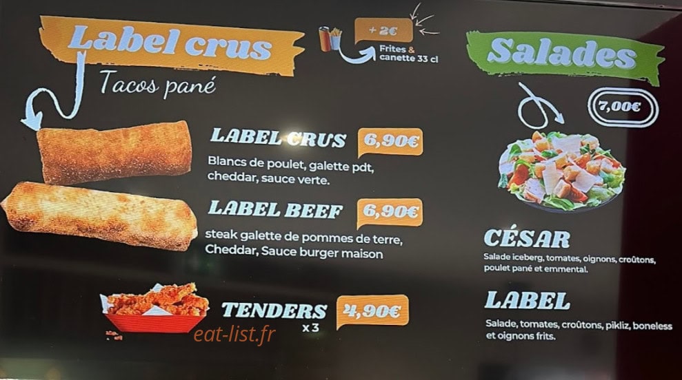 Label wings — carte page 1