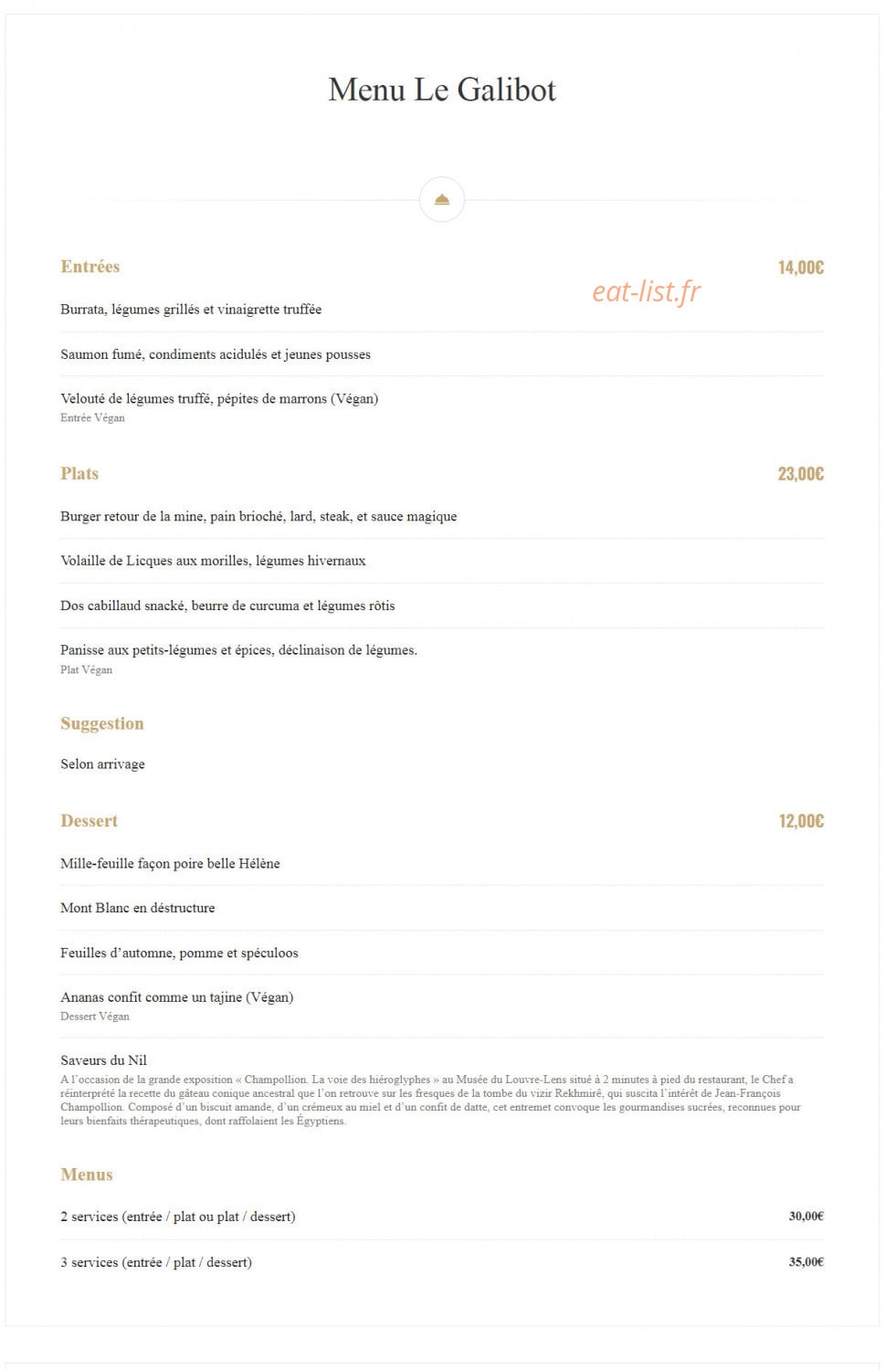 Le Galibot — carte page 1