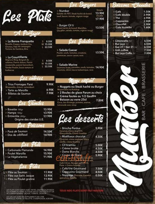 Le Number — carte page 1