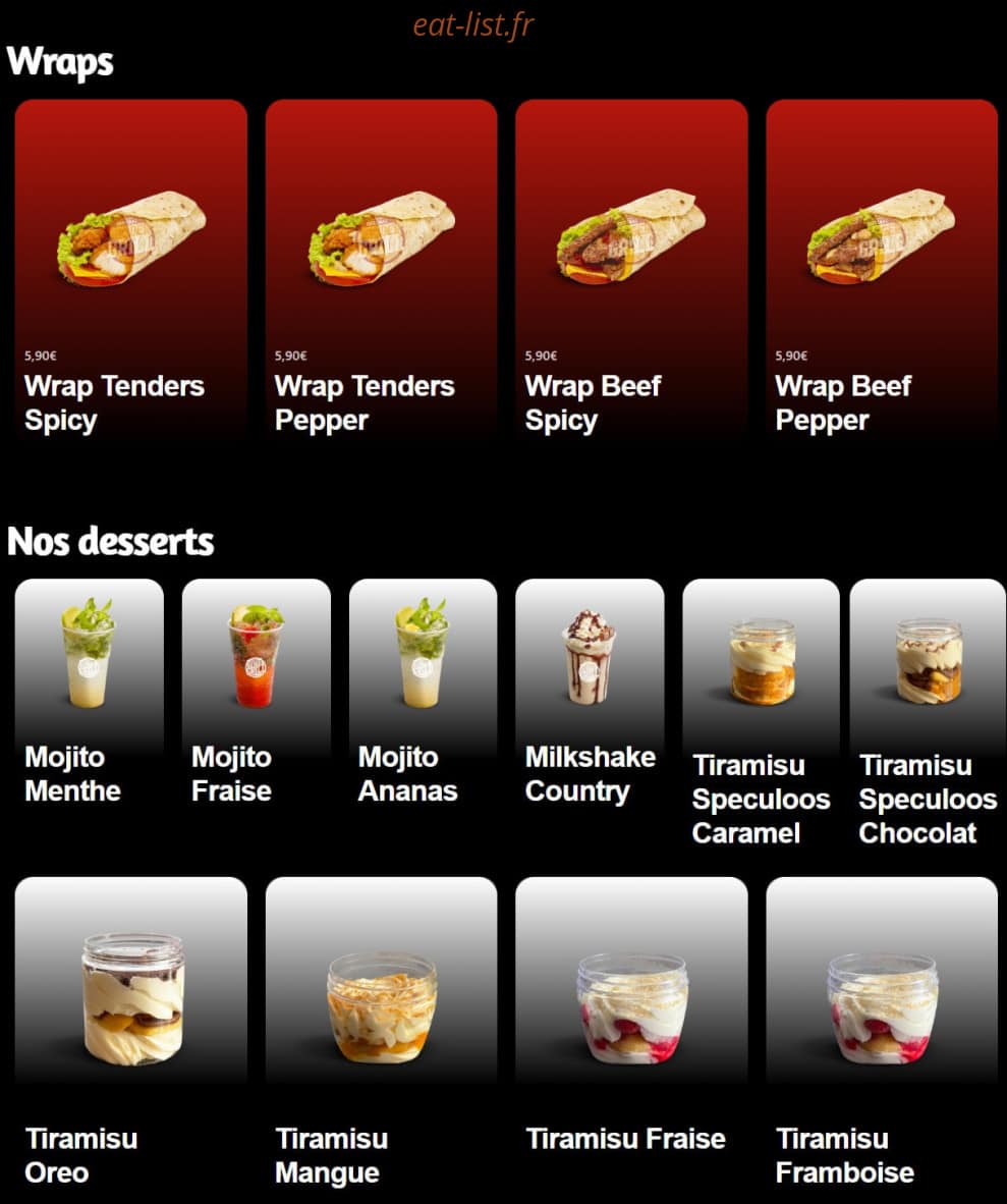 Original Burger Grill — carte page 4