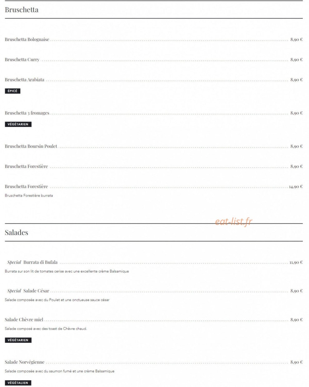 Pasta minute rigate — carte page 3